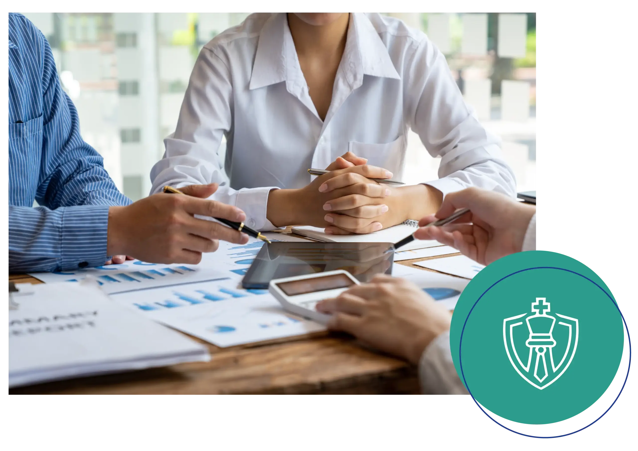 Strategic collaborative session for fractional C-suite leadership and executive-level business advisory.